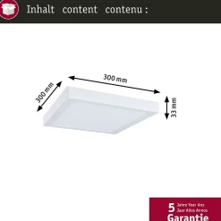 Panneau LED Abia 2 White Select Détecteur de mouvement crépusculaire (HF) carré 300x300mm 14W 900lm 2700 - 4000K Blanc