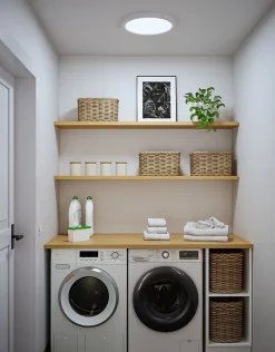 Panneau LED Abia 2 White Select Détecteur de mouvement crépusculaire (HF) rond 400mm 16W 1400lm 2700 - 4000K Blanc