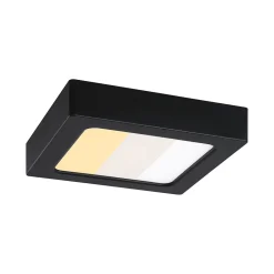 Panneau LED Abia 2 White Select Détecteur de mouvement crépusculaire (HF) carré 170x170mm 9,5W 1100lm 2700 - 4000K Noir