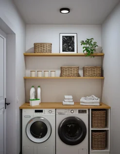 Panneau LED Abia 2 White Select Détecteur de mouvement crépusculaire (HF) rond 170mm 9,5W 1100lm 2700 - 4000K Noir