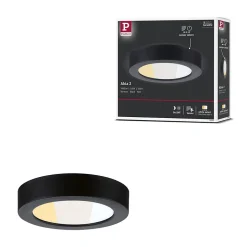 Panneau LED Abia 2 White Select Détecteur de mouvement crépusculaire (HF) rond 170mm 9,5W 1100lm 2700 - 4000K Noir