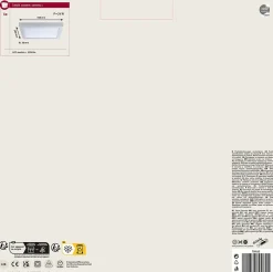 Panneau LED Abia carré 300x300mm 22W 2200lm 2700K Chrome mat