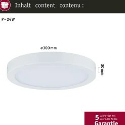 Panneau LED Abia rond 300mm 22W 2200lm 4000K Blanc