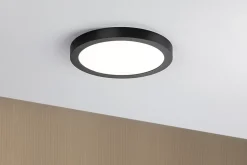 Panneau LED Abia rond 300mm 3x22W 3x2200lm 2700K Noir mat