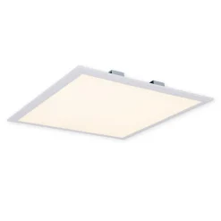 Panneau LED Alegre 45 cm detecteur nombreuses fonctions metal plastique LED integrees blanc chaud