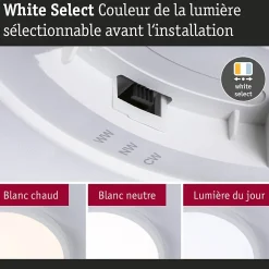 Panneau LED Alya rond 230mm 17W 1700lm 3000 - 6500K Blanc