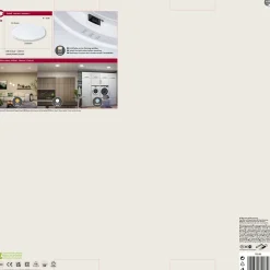 Panneau LED Alya rond 400mm 35W 3400lm 3000 - 6500K Blanc