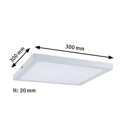 Panneau LED Atria carré 300x300mm 16,5W 1450lm 4000K Blanc