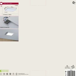 Panneau LED Atria carré 300x300mm 16,5W 1450lm 4000K Blanc