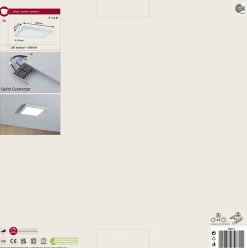 Panneau LED Atria carré 300x300mm 16,5W 1450lm 2700K Blanc gradable