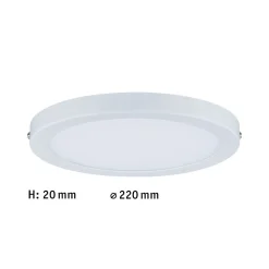 Panneau LED Atria rond 220mm 14W 1150lm 2700K Blanc gradable