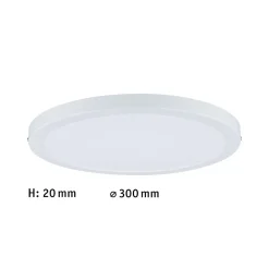 Panneau LED Atria rond 300mm 16W 1450lm 2700K Blanc gradable