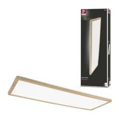 Panneau LED Atria Shine Backlight IP44 carré 580x200mm 22W 2300lm 4000K Esthétique bois