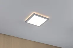 Panneau LED Atria Shine Backlight carré 190x190mm 11,2W 900lm 3000K Chrome mat