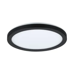 Panneau LED Atria Shine Backlight rond 190mm 11,2W 850lm 3000K Noir