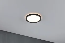 Panneau LED Atria Shine Backlight rond 190mm 11,2W 850lm 3000K Noir