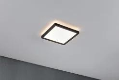 Panneau LED Atria Shine Backlight carré 190x190mm 11,2W 900lm 3000K Noir