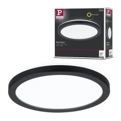 Panneau LED Atria Shine Backlight rond 190mm 11,2W 850lm 4000K Noir
