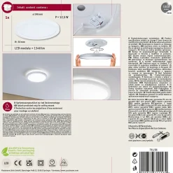 Panneau LED Atria Shine Backlight IP44 rond 190mm 11,2W 850lm 4000K Blanc