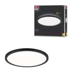 Panneau LED Atria Shine Backlight rond 293mm 16W 1600lm 3000K Noir