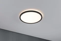 Panneau LED Atria Shine Backlight rond 293mm 16W 1600lm 3000K Noir