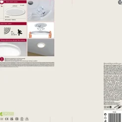 Panneau LED Atria Shine Backlight Détecteur de mouvement (HF) IP44 rond 293mm 16W 1600lm 4000K Blanc