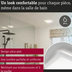 Panneau LED Atria Shine Backlight IP44 carré 190x190mm 11,2W 900lm 4000K Blanc