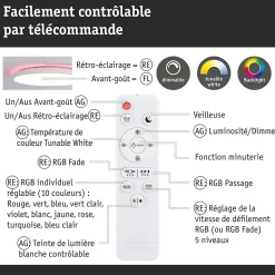 Panneau LED Atria Shine rond 290mm 19W / 2W 1500lm / 0lm RGB+ Blanc gradable
