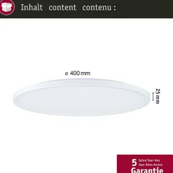 Panneau LED Atria Shine rond 400mm 32W / 3W 2700lm / 0lm 3000K Blanc