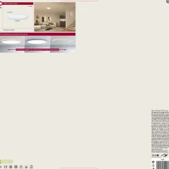 Panneau LED Atria Shine rond 400mm 32W / 3W 2700lm / 0lm 3000K Blanc