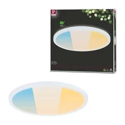 Panneau LED Atria Shine White Select IP44 rond 398mm 20,8W 2800lm 3000 - 6500K Blanc