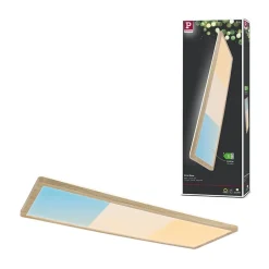 Panneau LED Atria Shine White Select IP44 carré 560x200mm 15,2W 2030lm 3000 - 6500K Esthétique bois