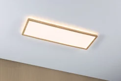 Panneau LED Atria Shine White Select IP44 carré 560x200mm 15,2W 2030lm 3000 - 6500K Esthétique bois