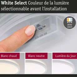 Panneau LED Atria Shine White Select IP44 rond 298mm 14,8W 2250lm 3000 - 6500K Blanc