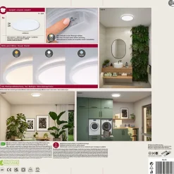 Panneau LED Atria Shine White Select IP44 rond 298mm 14,8W 2250lm 3000 - 6500K Blanc