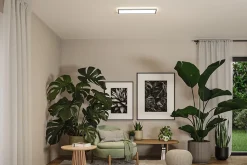 Panneau LED Atria Shine White Select IP44 carré 560x200mm 15,2W 2030lm 3000 - 6500K Chrome mat