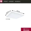 Panneau LED Atria Shine White Select IP44 carré 298x298mm 15,7W 2100lm 3000 - 6500K Blanc