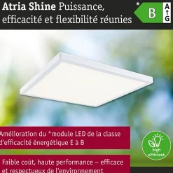 Panneau LED Atria Shine White Select IP44 carré 298x298mm 15,7W 2100lm 3000 - 6500K Blanc