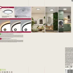 Panneau LED Atria Shine White Select IP44 rond 398mm 20,8W 2800lm 3000 - 6500K Noir