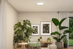 Panneau LED Atria Shine White Select IP44 rond 398mm 20,8W 2800lm 3000 - 6500K Chrome mat