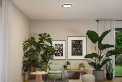 Panneau LED Atria Shine White Select IP44 rond 298mm 14,8W 2250lm 3000 - 6500K Noir