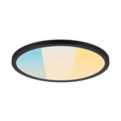 Panneau LED Atria Shine White Select IP44 rond 298mm 14,8W 2250lm 3000 - 6500K Noir