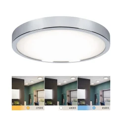 Panneau LED Aviar IP44 rond 360mm 24W 2200lm White Switch Chrome