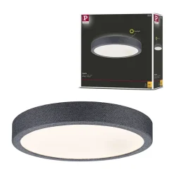 Panneau LED Cosara IP44 rond 300mm 15W 1300lm 3000K Gris foncé