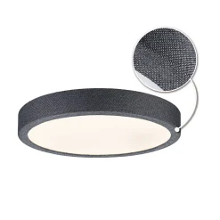 Panneau LED Cosara IP44 rond 300mm 15W 1300lm 3000K Gris foncé