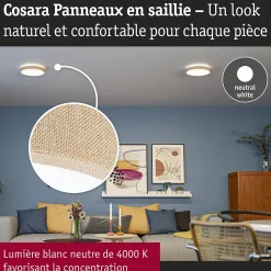 Panneau LED Cosara IP44 rond 300mm 15W 1300lm 4000K Beige