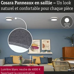 Panneau LED Cosara IP44 rond 300mm 15W 1300lm 4000K Gris foncé