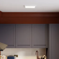 Panneau LED intégrée Hestia blanc neutre IP20 1800lm 17W L.30xl.30xH.2,5cm blanc GoodHome