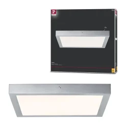 Panneau LED Lunar carré 400x400mm 22W 1700lm 3000K Chrome mat