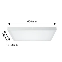 Panneau LED Lunar carré 600x600mm 25W 2100lm 3000K Blanc